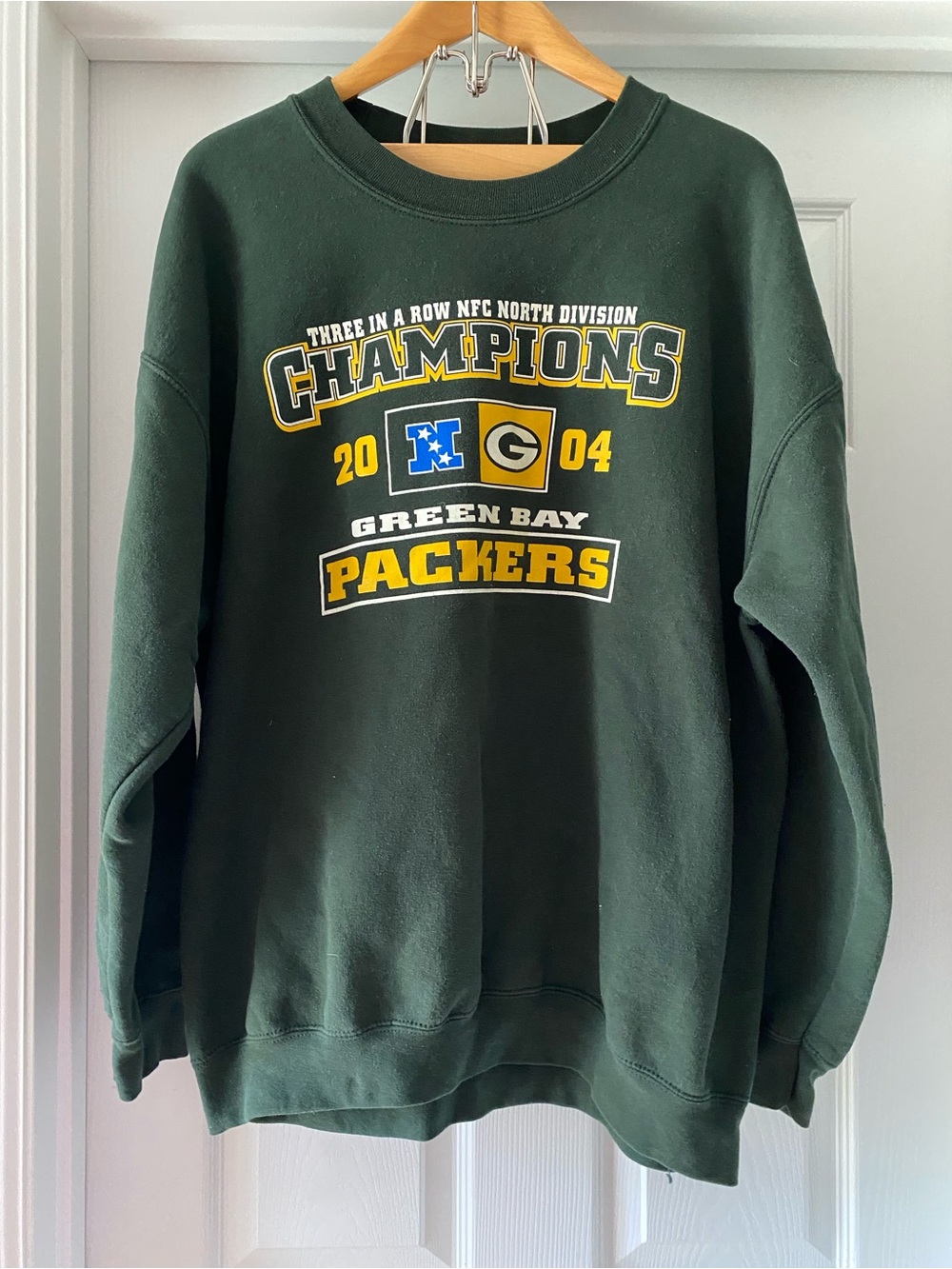 VTG Green‎ Bay Packers NFL 2004 Athletic Crewneck Sweatshirt Adult XL